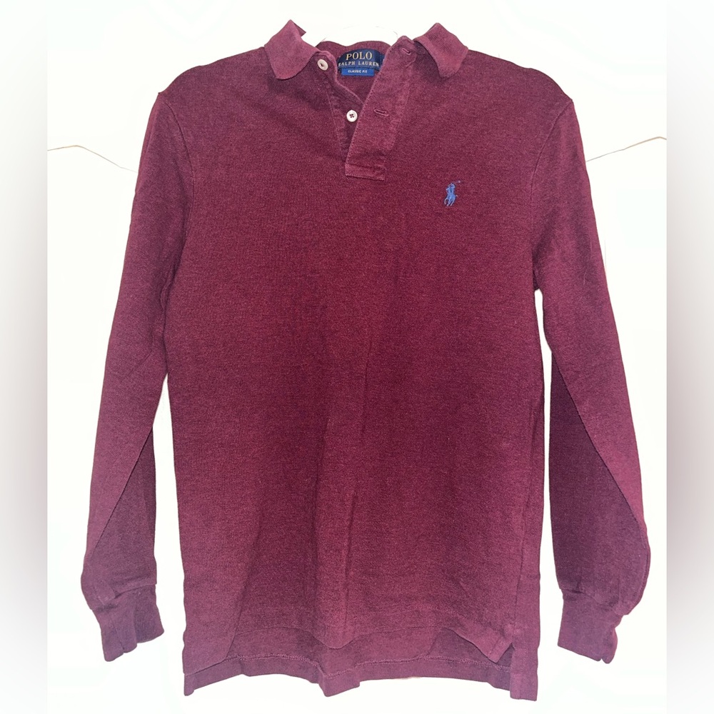 Polo Ralph Lauren Maroon Polo Shirt in Men’s Small